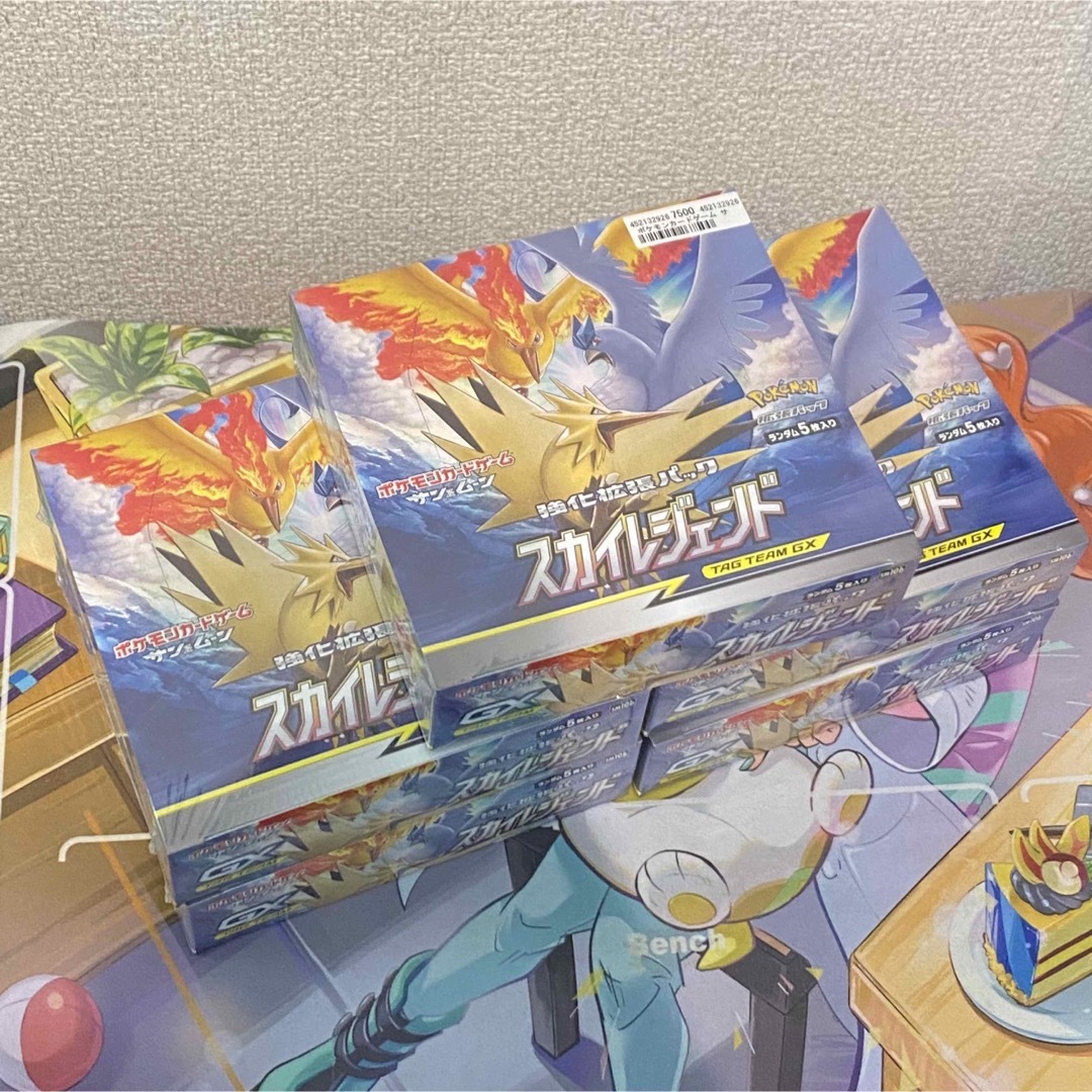 スカイレジェンド 5box 新品 未開封 シュリンク付き ポケモンカード