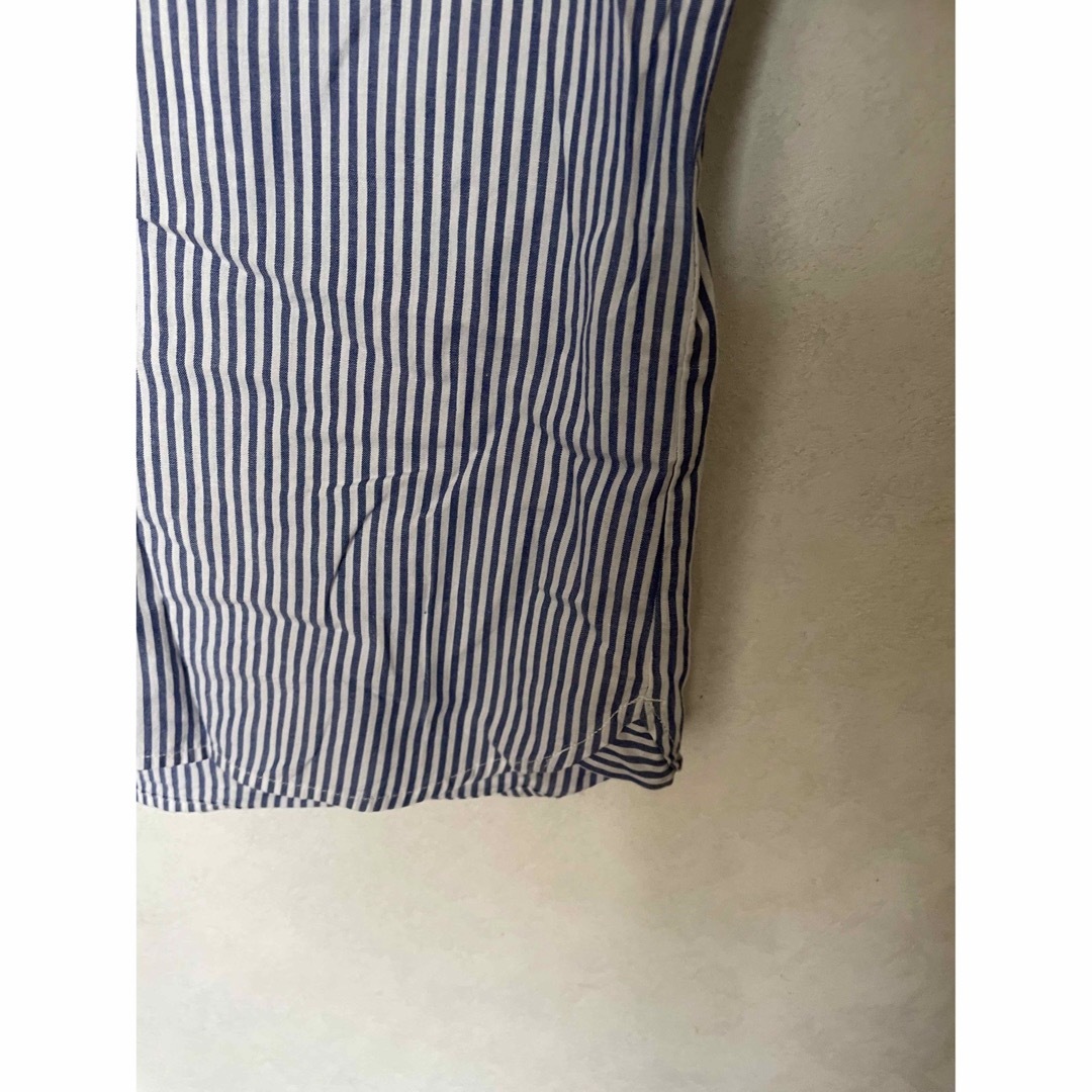 GU(ジーユー)の[GU]ストライプ柄半袖シャツ レディースのトップス(シャツ/ブラウス(半袖/袖なし))の商品写真