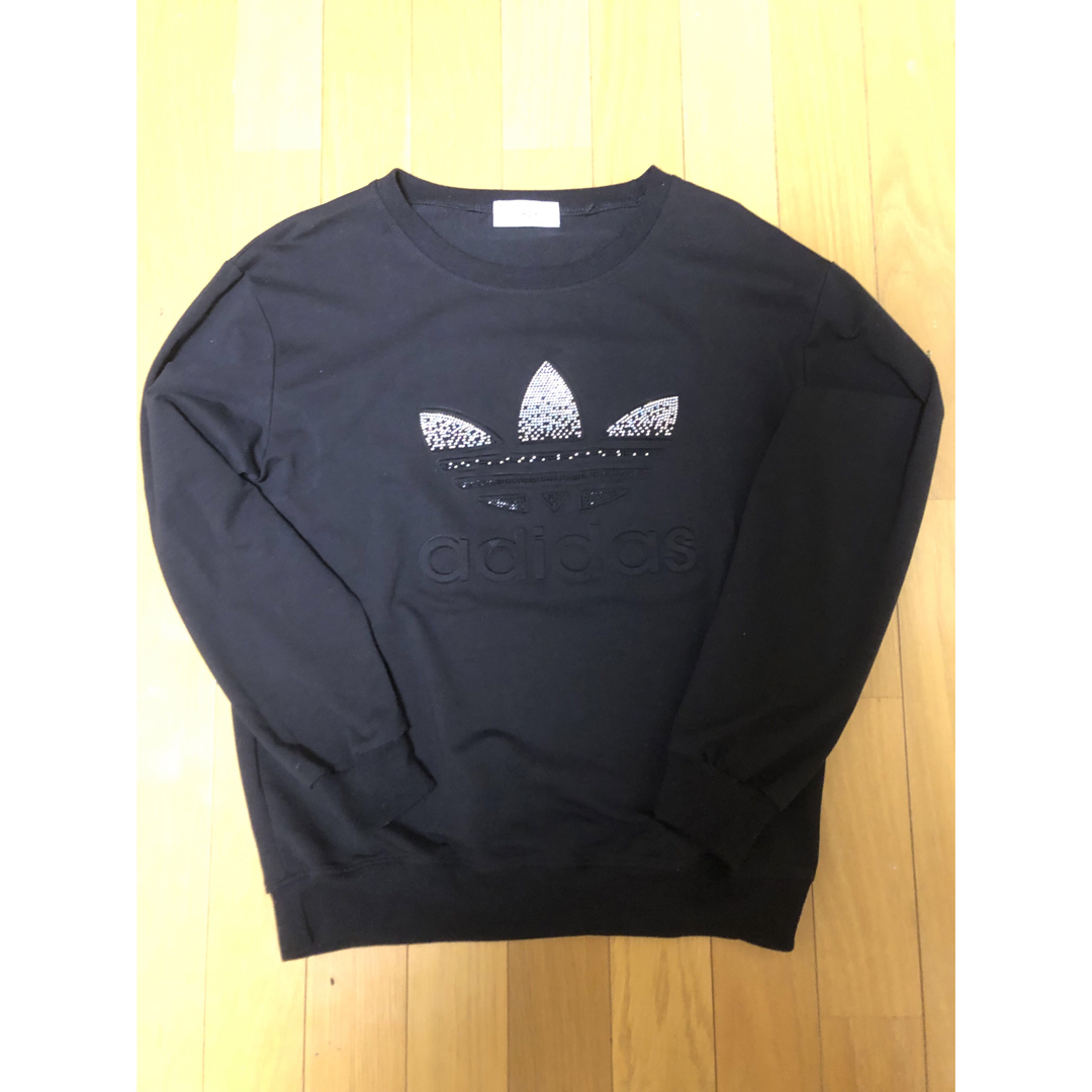 adidas(アディダス)の美品　adidas アディダス　ロンT Tシャツ　ブラック　USサイズ　S メンズのトップス(Tシャツ/カットソー(七分/長袖))の商品写真