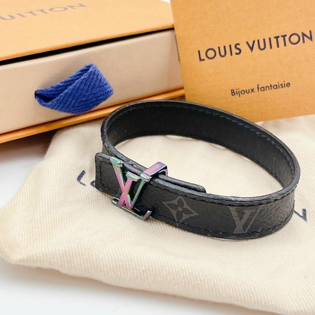 Louis Vuitton MONOGRAM Lv slim bracelet (M6456E, M6456D)