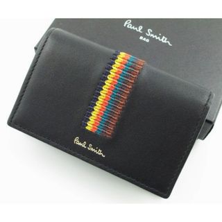 ポールスミス(Paul Smith)の☆ギフトに☆新品☆箱付 ポールスミス 人気マルチ 名刺入れ ブラック☆(名刺入れ/定期入れ)