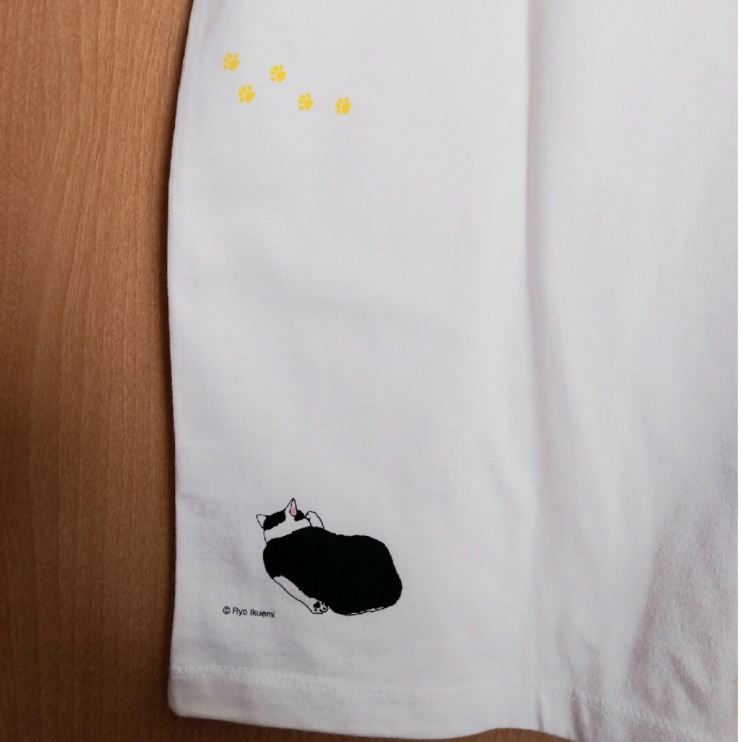 Design Tshirts Store graniph(グラニフ)の新品 S グラニフ ✕ いくえみ綾 コラボレーション Tシャツ 猫 ロゴ（白） エンタメ/ホビーの漫画(その他)の商品写真