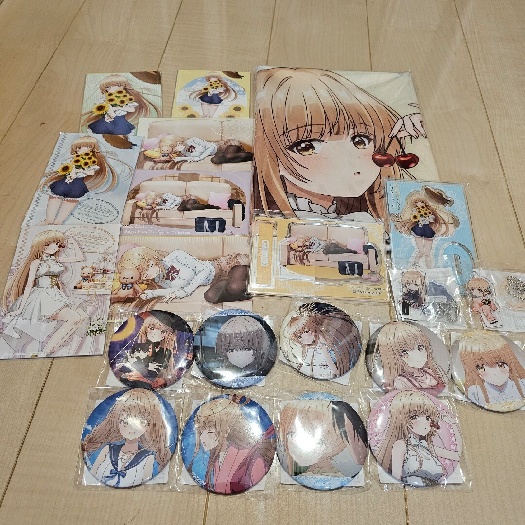 新作ウエア お隣の天使様 くじ引き堂 選べる等身大布ポスター 寝落ち