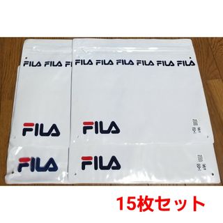 フィラ(FILA)のFILA　ファスナー付きポーチ　中身が見えてスッキリ収納　15枚セット(ポーチ)