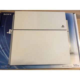 プレイステーション4(PlayStation4)のPS4 cuh-1100a グレイシャーホワイト　500GB(家庭用ゲーム機本体)