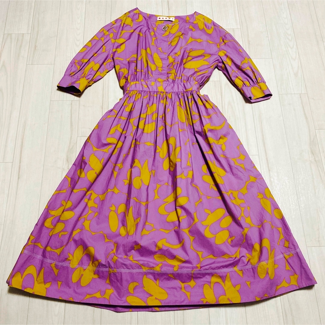 夏・お店屋さん ☆美品☆MARNI マルニ ワンピース ドレス マキシ丈