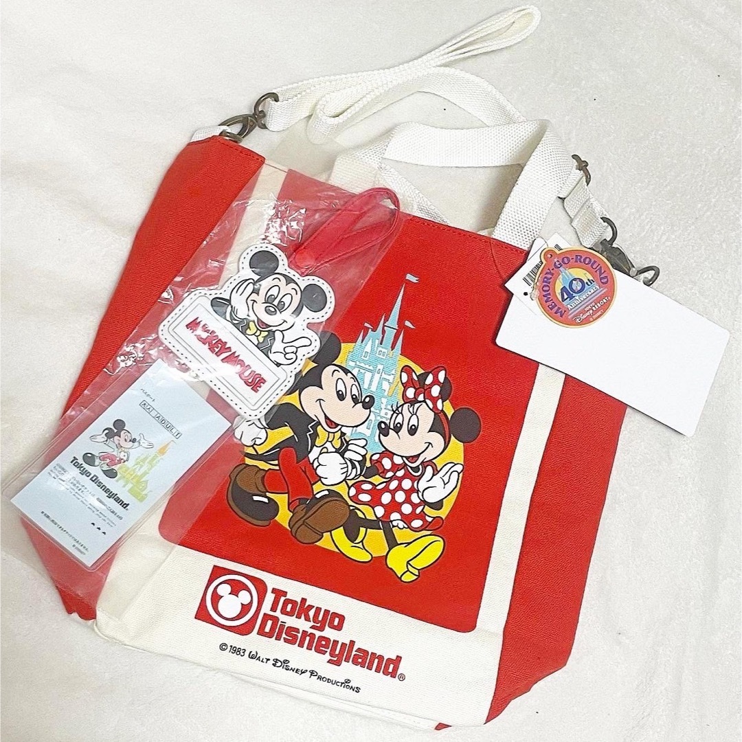 Disney - ディズニーリゾート 40周年 トートバッグ パスケース付きの
