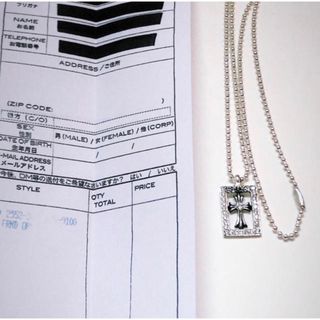 クロムハーツ(Chrome Hearts)のクロムハーツ フレームドCHオープンクロスチャーム ボールチェーン(ネックレス)