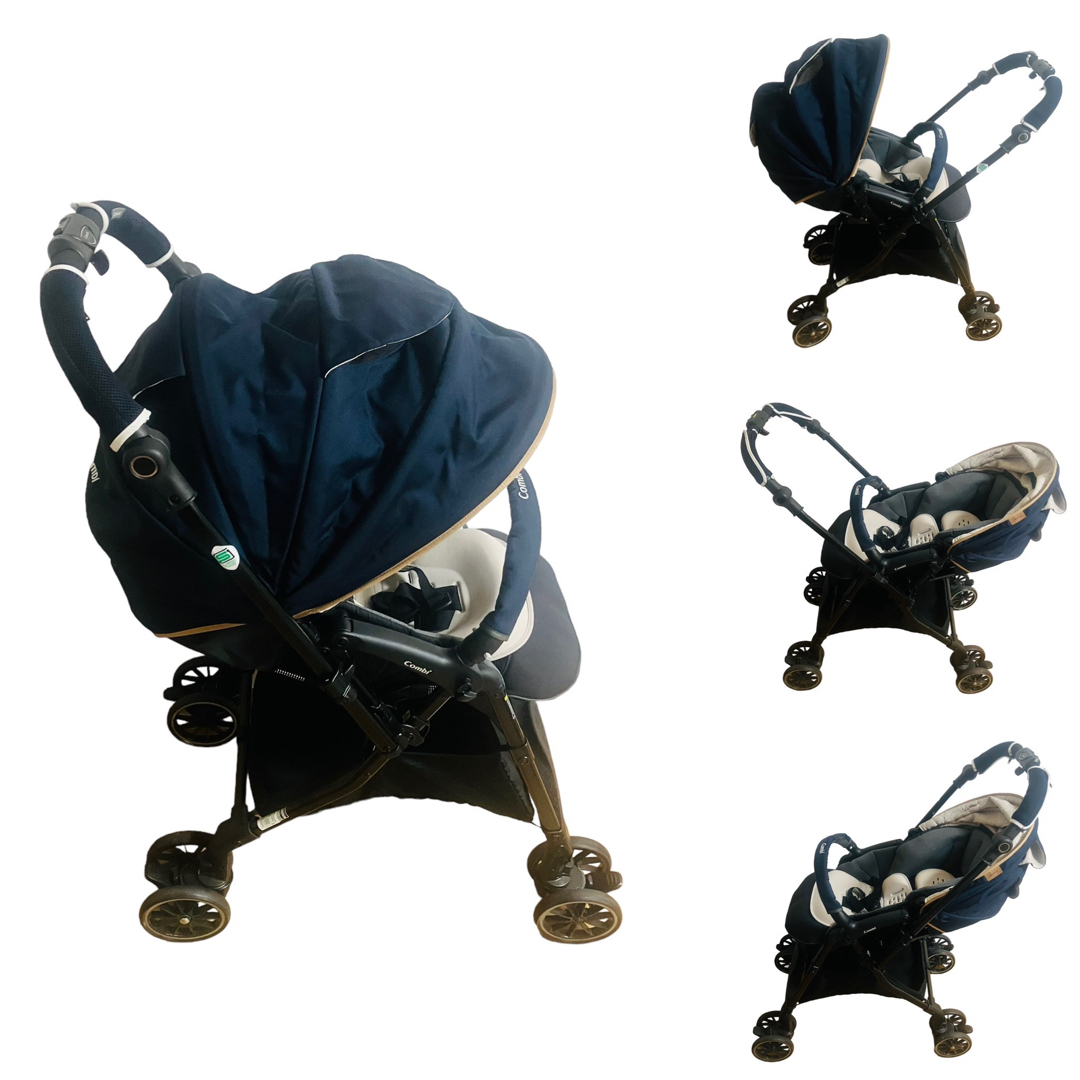 極美品】Combi コンビ ベビーカー スゴカルα 4キャス compact