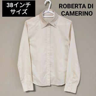 ロベルタディカメリーノ(ROBERTA DI CAMERINO)のロベルタディカメリーノ ブラウス 38インチ Mサイズ相当 ベージュ(シャツ/ブラウス(長袖/七分))