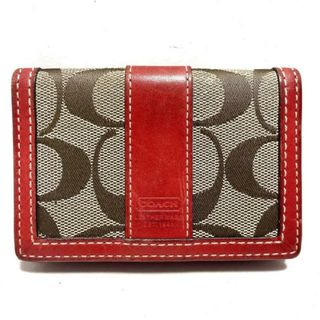 コーチ(COACH)のCOACH(コーチ) 名刺入れ シグネチャー柄(名刺入れ/定期入れ)