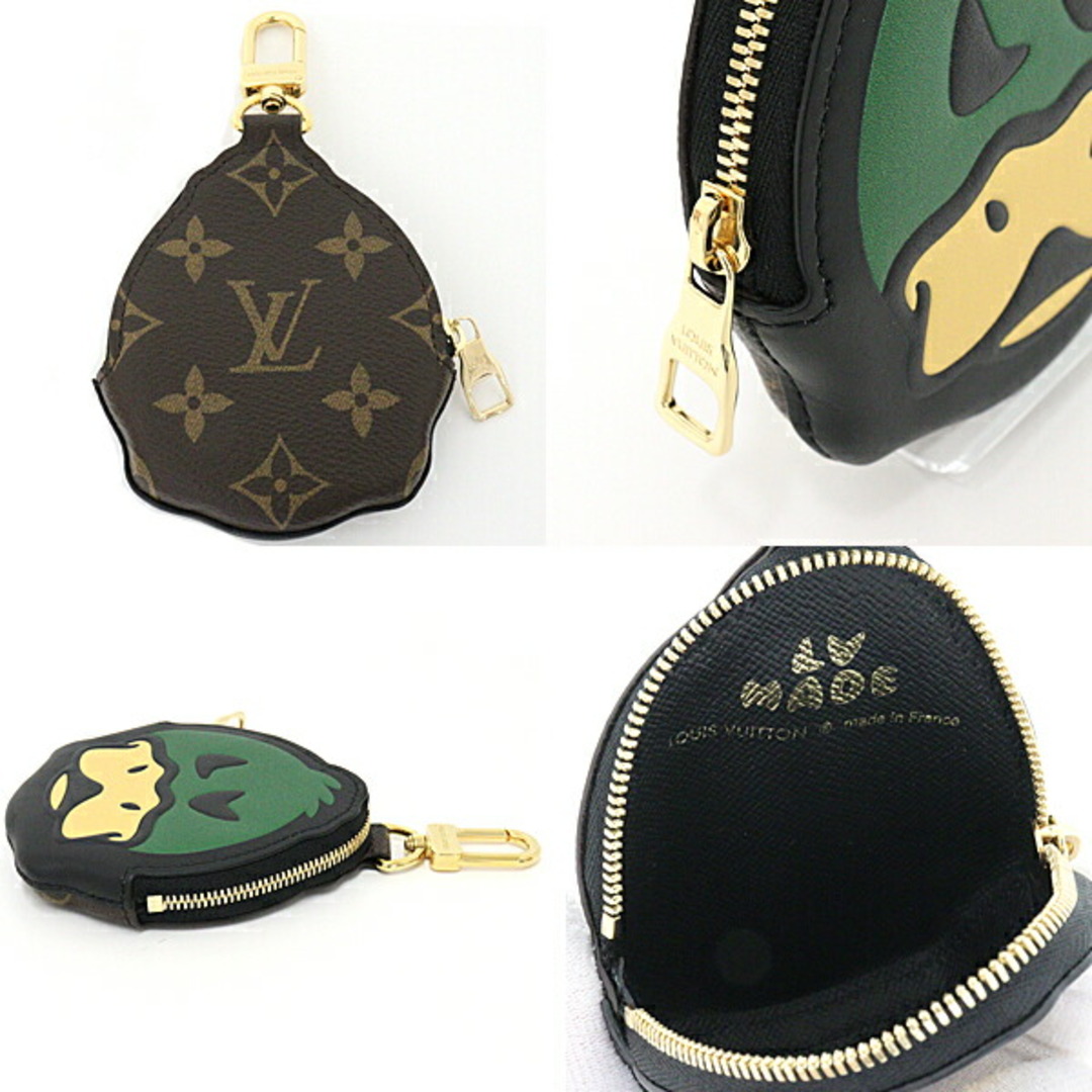 LOUIS VUITTON ルイヴィトン NIGOコラボ コインカード・ホルダー 小銭入れ ダック M81077 グリーン イエロー ブラック ブラウン ゴールド金具 未使用品