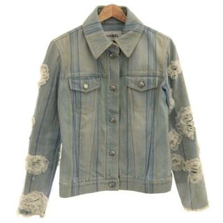 CHANEL - 美品 CHANEL シャネル ホワイトコットン デニム ジレ