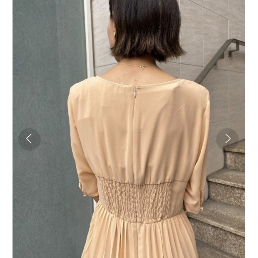 ameri chiffon pleats dress
