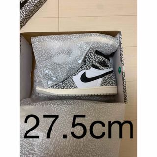 ジョーダン(Jordan Brand（NIKE）)のnike aj1  high og ホワイトセメント　27.5cm(スニーカー)