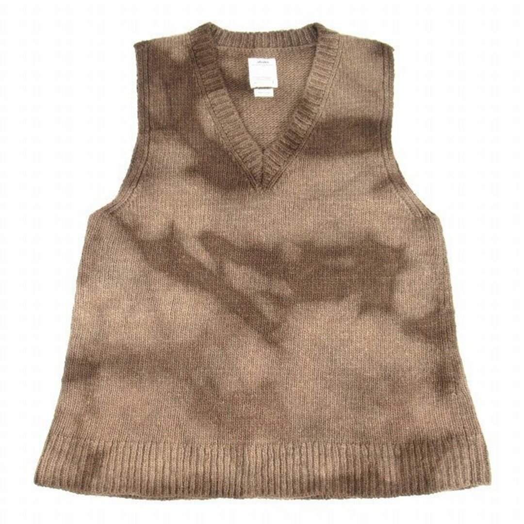 19AW ビズビム SELMER V-NECK VEST UNEVEN DYE-