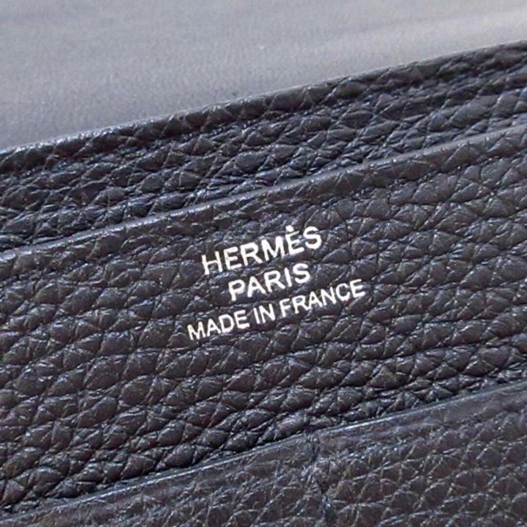 Hermes - エルメス 長財布 ドゴンGM 黒 シルバー金具の通販 by ブラン
