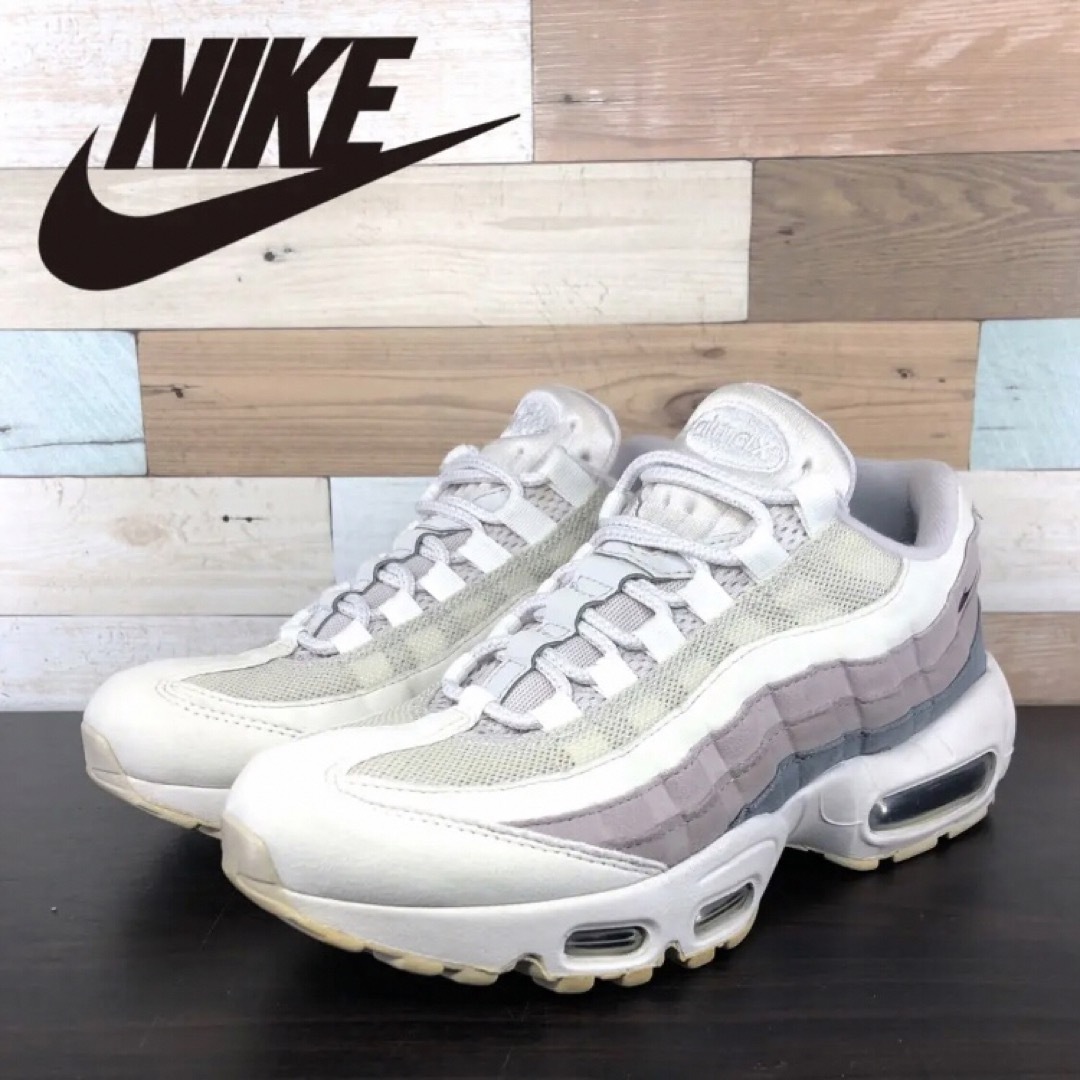 ナイキ エアマックス95 ホワイト スニーカー AIR MAX95 24.5