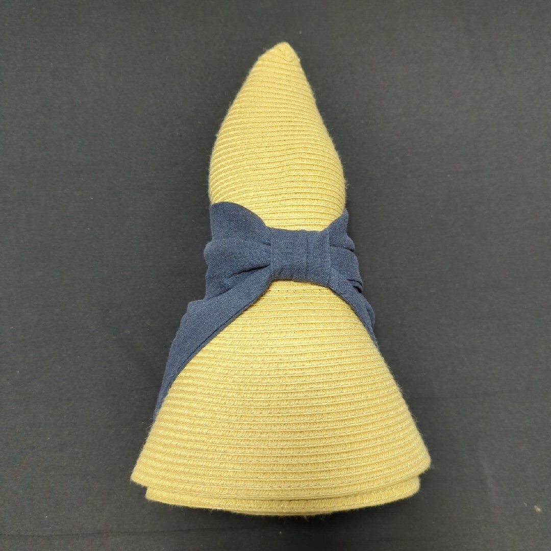 折りたたみ　帽子 レディースの帽子(麦わら帽子/ストローハット)の商品写真