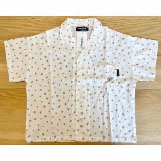 クレードスコープ(kladskap)の【新品】クレードスコープ  半袖 シャツ 星 白 110(Tシャツ/カットソー)