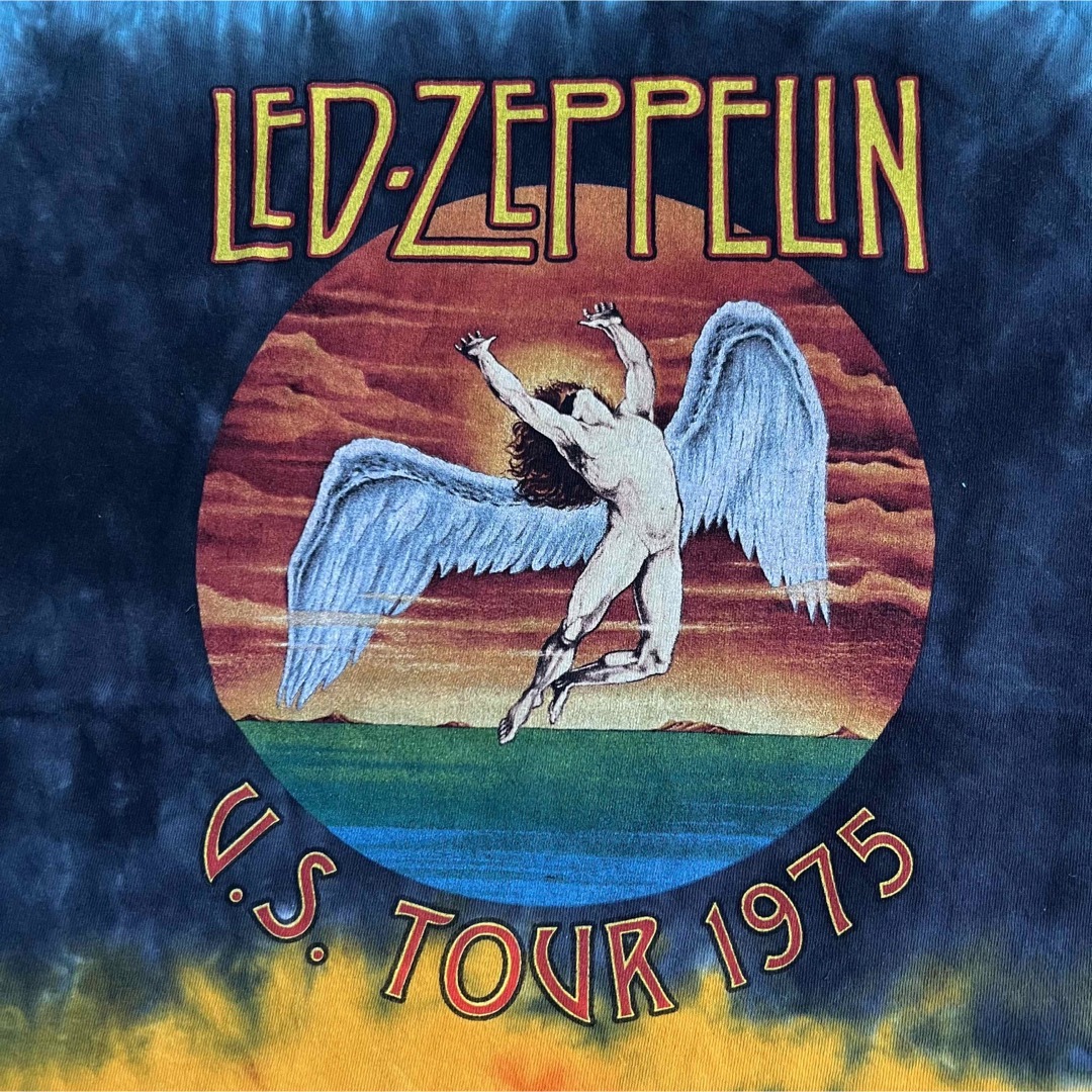 MUSIC TEE(ミュージックティー)の00's Led Zeppelin US TOUR 1975 タイダイTシャツ メンズのトップス(Tシャツ/カットソー(半袖/袖なし))の商品写真