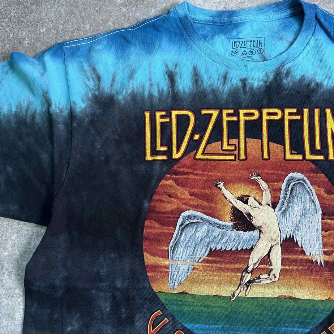 MUSIC TEE(ミュージックティー)の00's Led Zeppelin US TOUR 1975 タイダイTシャツ メンズのトップス(Tシャツ/カットソー(半袖/袖なし))の商品写真