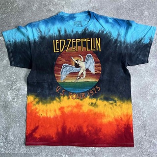 ミュージックティー(MUSIC TEE)の00's Led Zeppelin US TOUR 1975 タイダイTシャツ(Tシャツ/カットソー(半袖/袖なし))