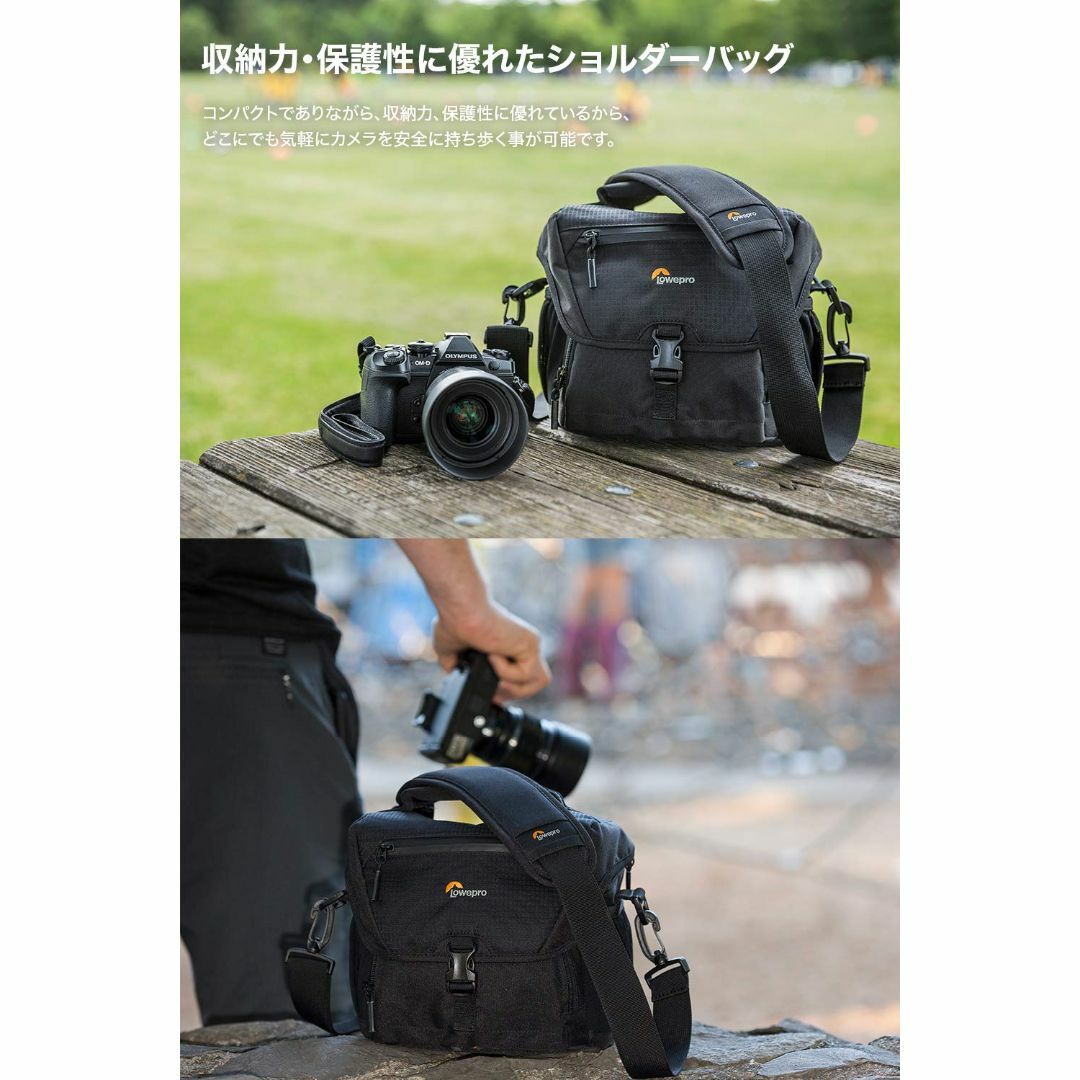 【色: ブラック】Lowepro カメラショルダーバッグ ノバ170AW II 6