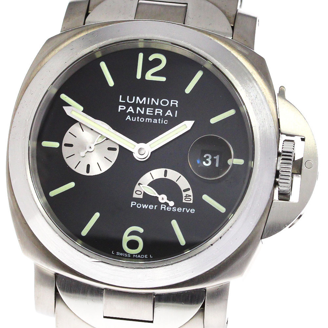 パネライ PANERAI PAM00124 ルミノール パワーリザーブ 自動巻き メンズ 箱・保証書付き_755266