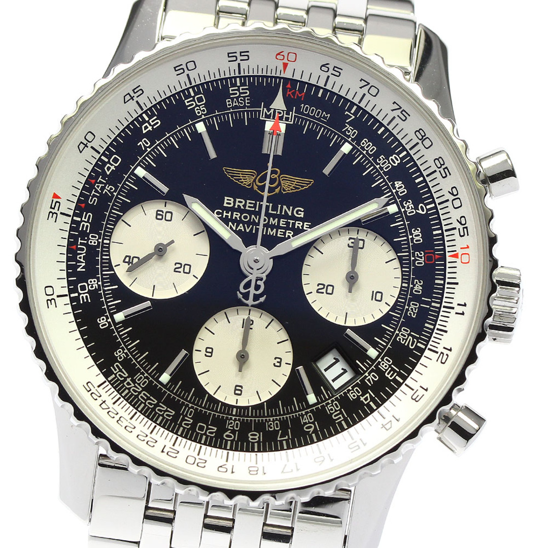 ブライトリング BREITLING A23322 ナビタイマー クロノグラフ 自動巻き メンズ 良品 _753126