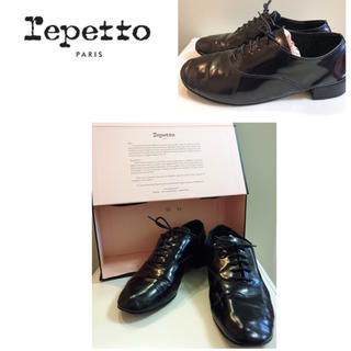 レペット(repetto)のレペット♡定番♡ブラックエナメル オックスフォードシューズ♡(ローファー/革靴)