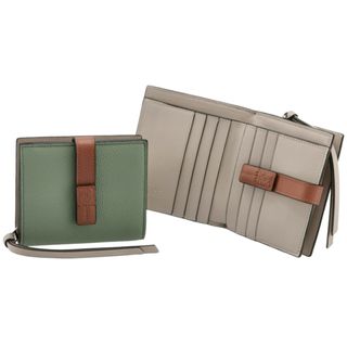 ロエベ(LOEWE)のロエベ LOEWE 財布 二つ折り コンパクト ジップ ウォレット グリーン系 C660Z41X01 0051 6465(財布)