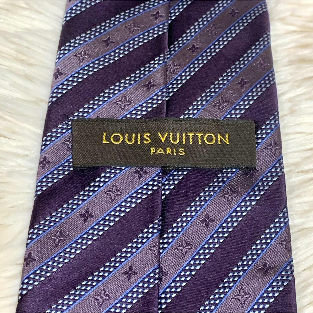 【美品/箱付き】LOUIS VUITTON 最高級 シルクネクタイ モノグラム