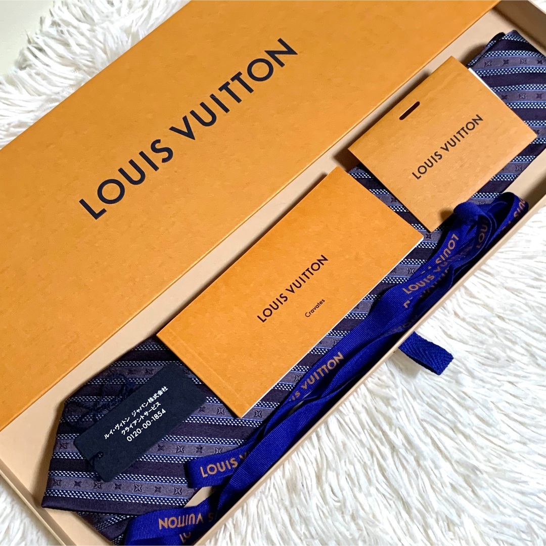 【美品/箱付き】LOUIS VUITTON 最高級 シルクネクタイ モノグラム