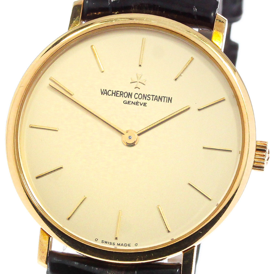 軽い擦り傷ベルトブレスレットヴァシュロン・コンスタンタン VACHERON CONSTANTIN 31039/000J-3 エッセンシャル K18YG cal.1132.2 手巻き メンズ 箱・保証書付き_756305