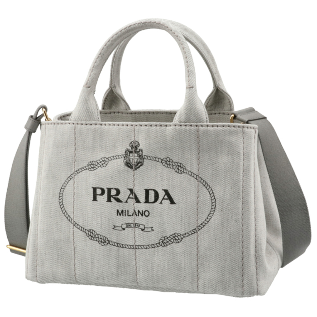 PRADA - プラダ PRADA トートバッグ デニム カナパ CANAPA キャンバス ...