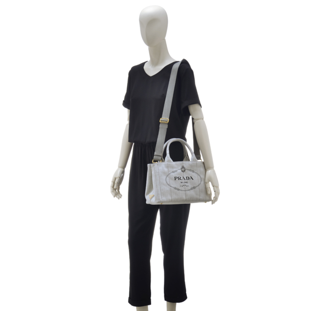 PRADA - プラダ PRADA トートバッグ デニム カナパ CANAPA PRADA - プラダ PRADA トートバッグ デニム カナパ CANAPA