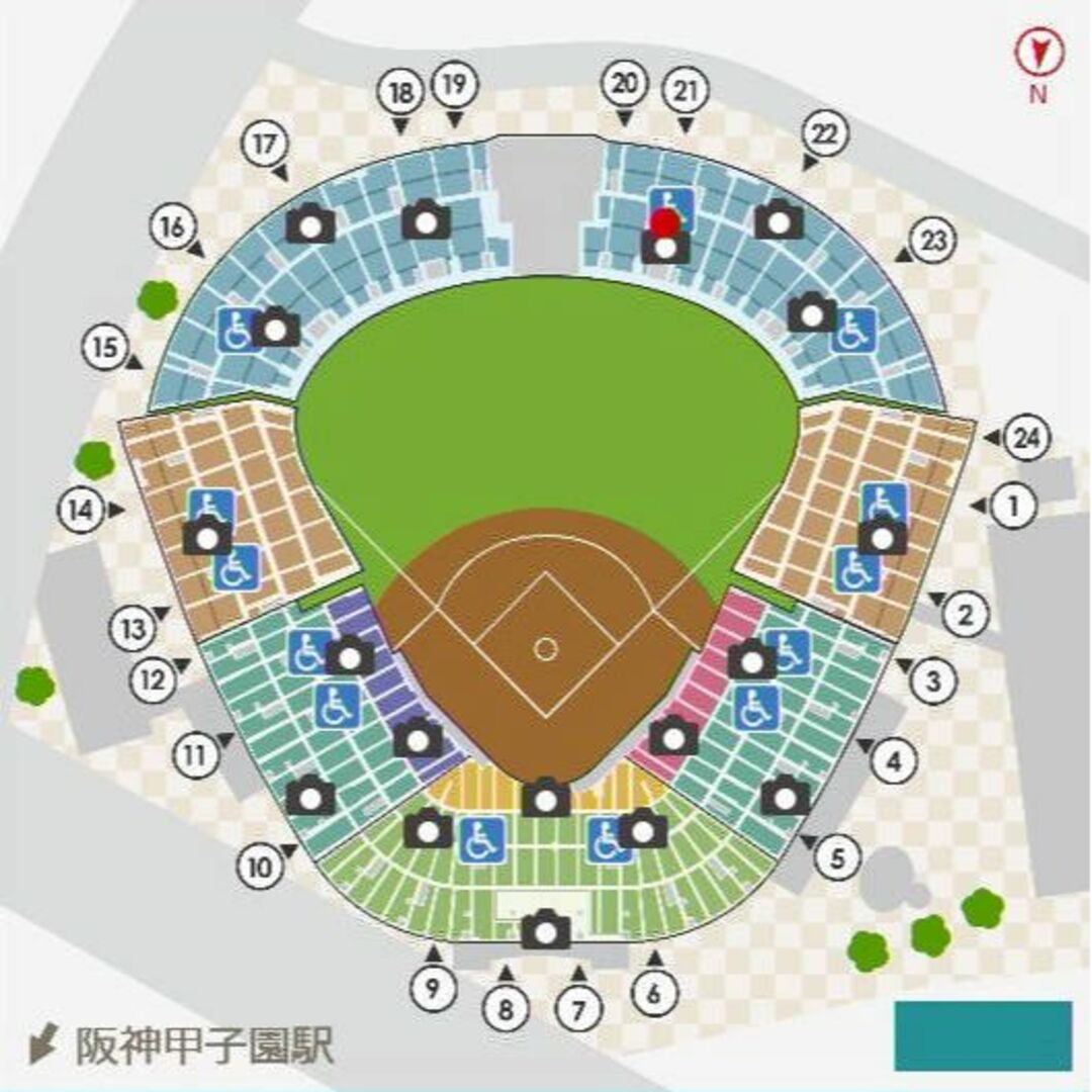 6/29(木)阪神vs中日 甲子園 ライトスタンド２席 雨保障の通販 by ...