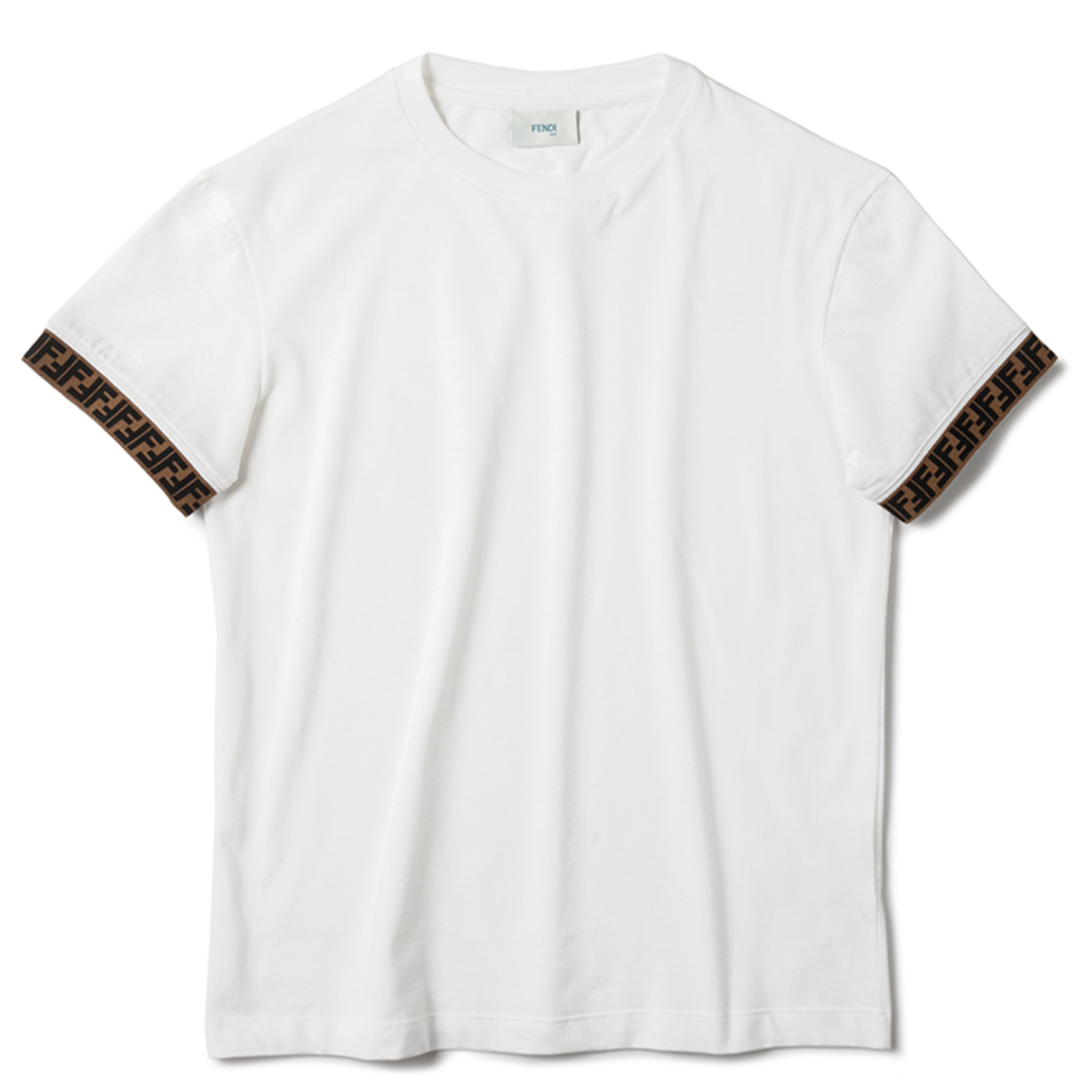 フェンディ FENDI 【大人もOK】キッズ Tシャツ FFロゴ スウェットシャツ ホワイト JUI018 7AJ F0TU960cm袖丈