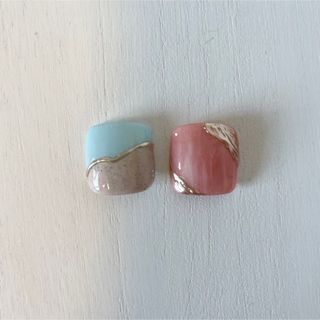 フットネイル　ネイルチップ　ニュアンスネイル