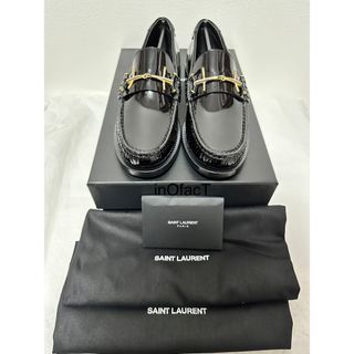 サンローラン(Saint Laurent)のSAIN TLURENT サンローラン ペニーローファー ブラック(ローファー/革靴)