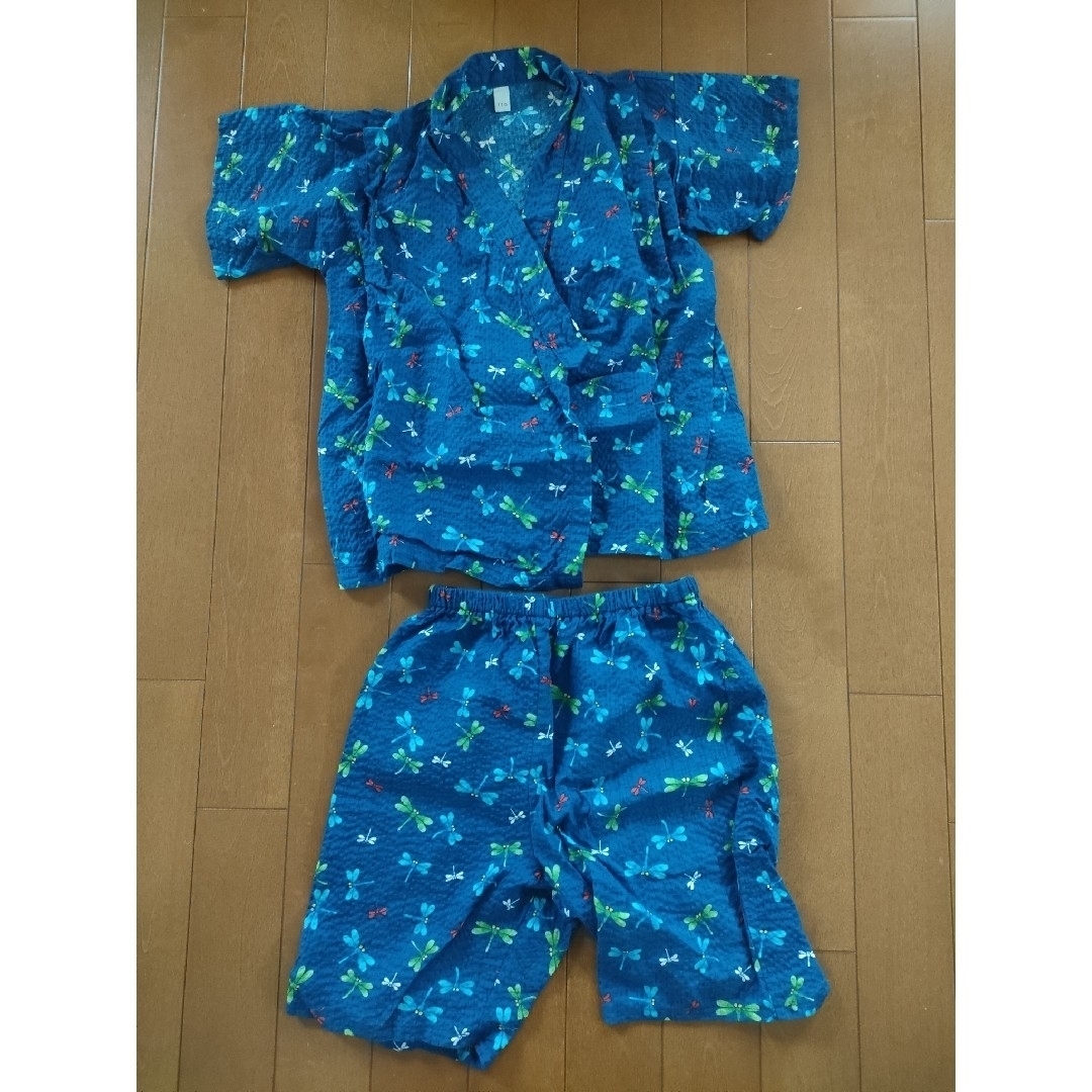 甚平　キッズ　ベビー　110 キッズ/ベビー/マタニティのキッズ服男の子用(90cm~)(甚平/浴衣)の商品写真