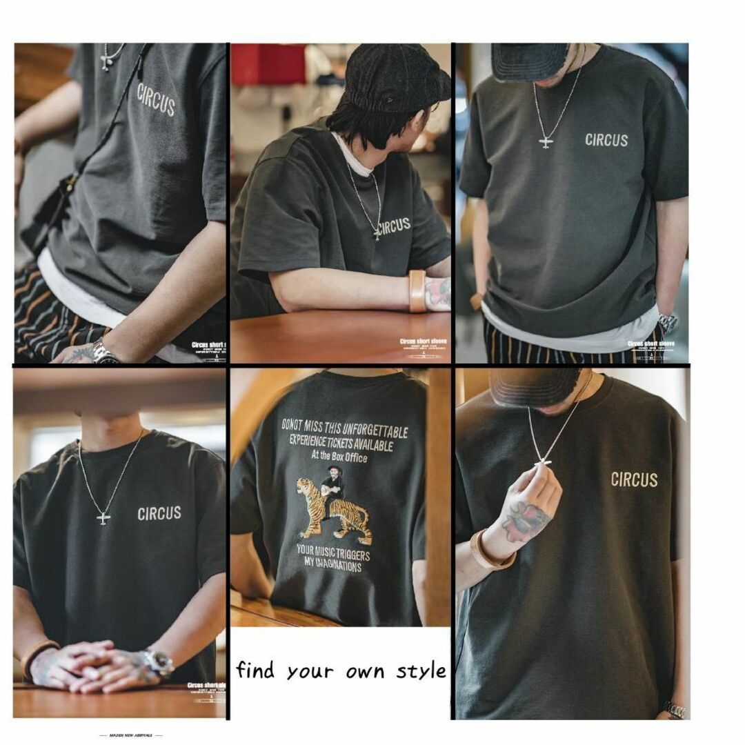 最終SAIL!! ヘビーウェイト タタミステッチ刺繍Tシャツ 男前 Tシャツ