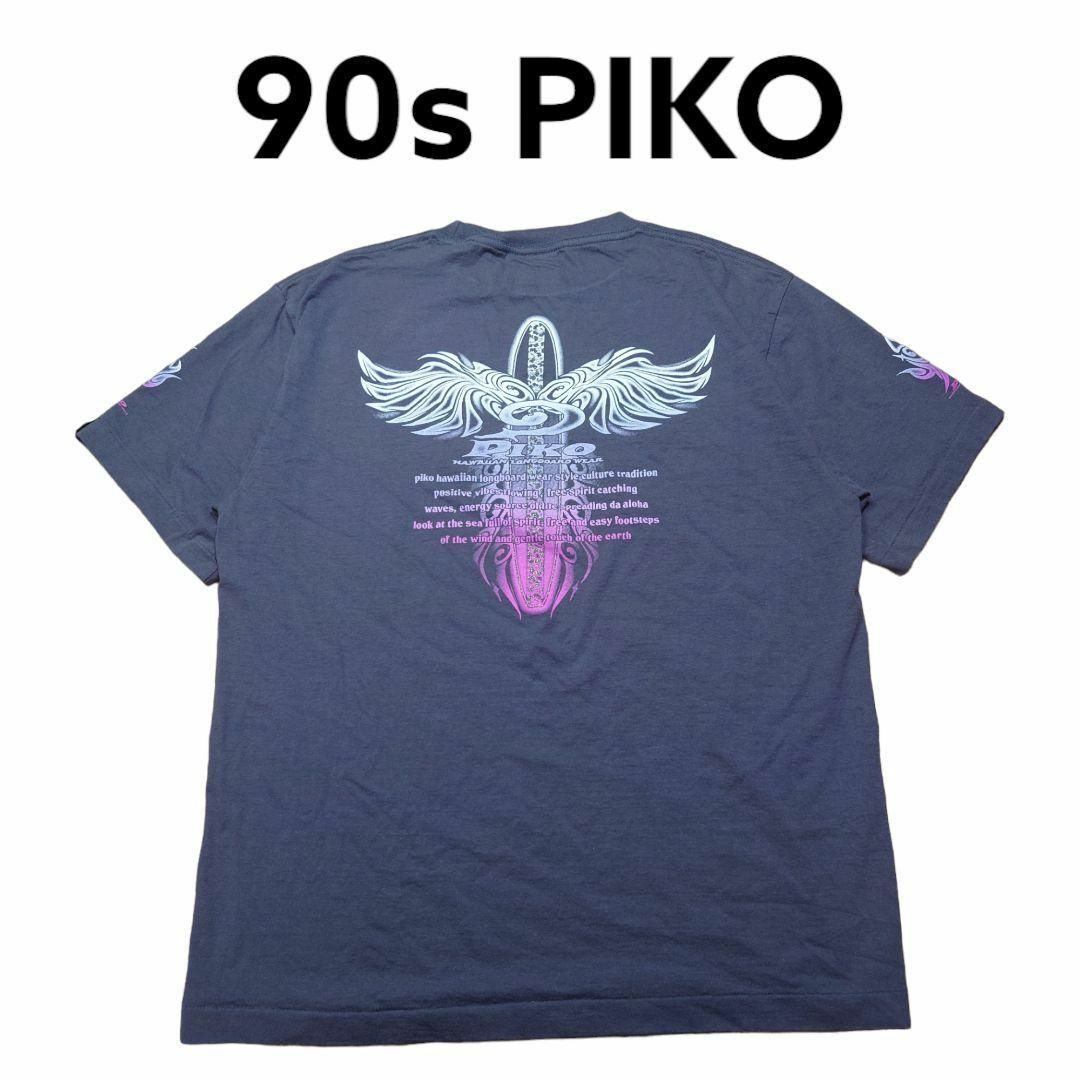 PIKO - 90s PIKO ビッグプリント Tシャツ シングルステッチ ピコ PIKO - 90s PIKO ビッグプリント Tシャツ シングルステッチ ピコ