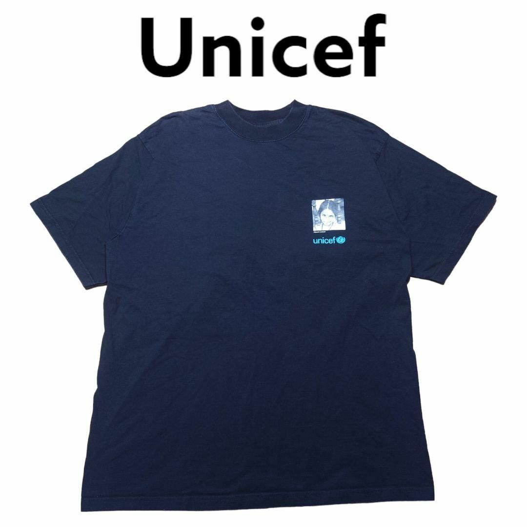 Unicef フォトプリントTシャツ ビッグプリント ユニセフ - Tシャツ