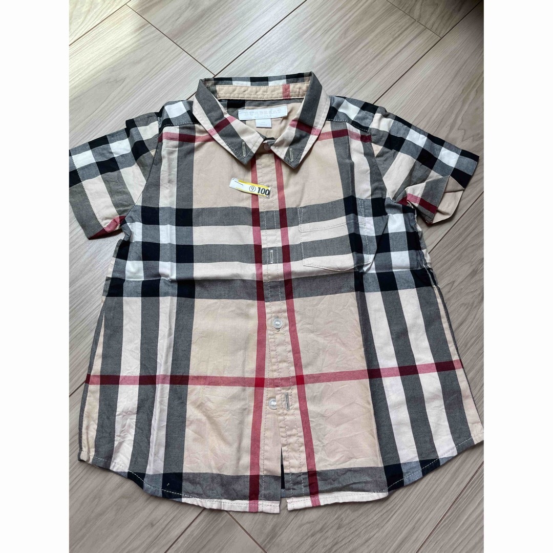 BURBERRY(バーバリー)のバーバリーキッズ　バーバリーチェック　シャツ　2Y 92cm キッズ/ベビー/マタニティのキッズ服男の子用(90cm~)(Tシャツ/カットソー)の商品写真