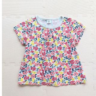 アカチャンホンポ(アカチャンホンポ)の美品　アカチャンホンポ　女の子　花柄ティーシャツ　120(Tシャツ/カットソー)