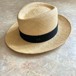 美品 MAISON MICHEL ストローハット 麦わら帽子 sizeM www