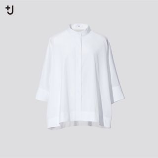 ユニクロ(UNIQLO)の専用　ユニクロ　ジルサンダー　スーピマコットンドルマンスリーブシャツ（7分袖）(シャツ/ブラウス(長袖/七分))