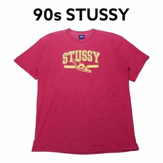 ステューシー Tシャツ・カットソー(メンズ)(レッド/赤色系)の通販